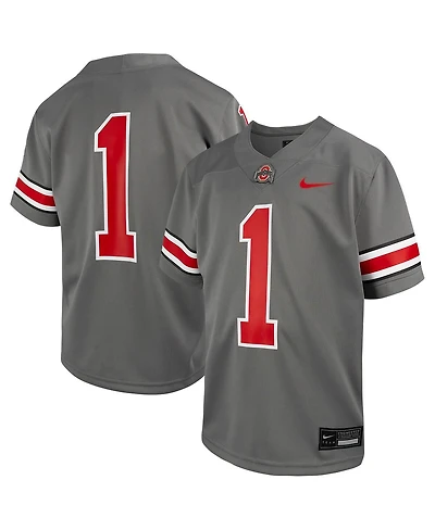 Nike Big Boys and Girls 1 Steel Ohio State Buckeyes Alternate Game Jersey
