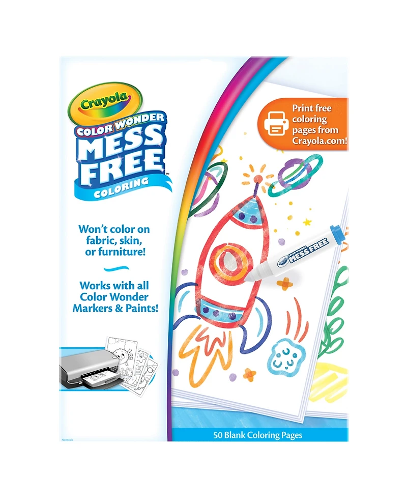 Crayola Color Wonder Blank Coloring Pages, Pack of 2