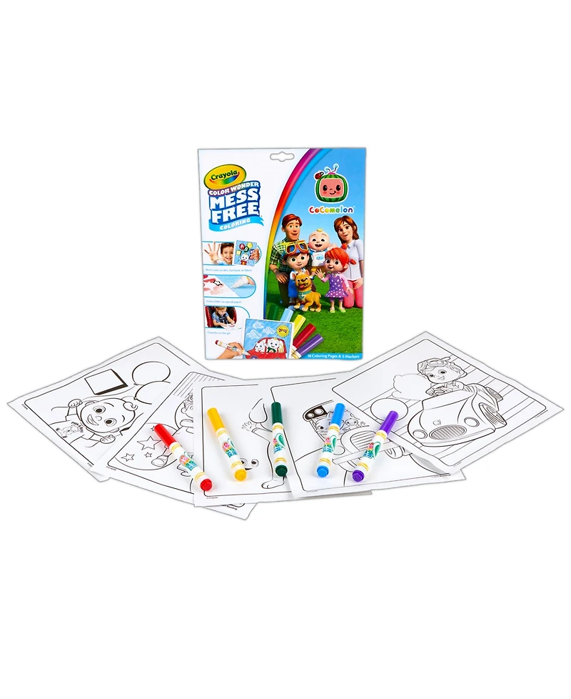 Crayola Color Wonder Cocomelon Coloring Pad and Markers, Pack of 2