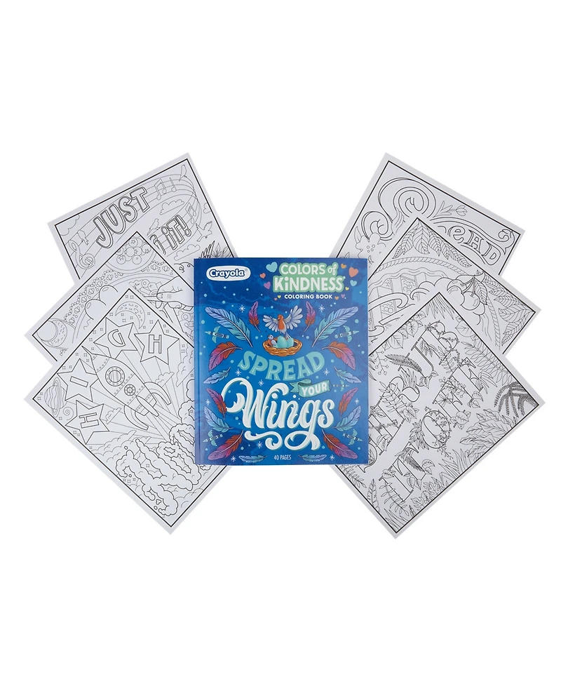 Crayola Colors of Kindness Adult Coloring Book, Pack of 4