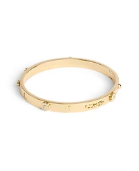 Coach Faux Stone Signature Mixed Motif Bangle Bracelet