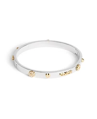 Coach Faux Stone Signature Mixed Motif Bangle Bracelet