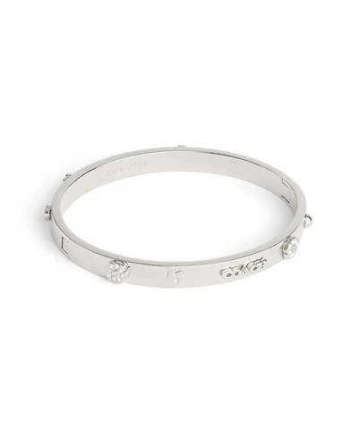 Coach Faux Stone Signature Mixed Motif Bangle Bracelet