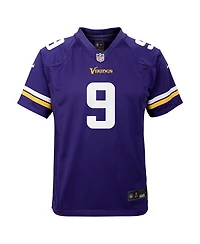 Nike Big Boys and Girls J.j. McCarthy Purple Minnesota Vikings Team Player Game Jersey