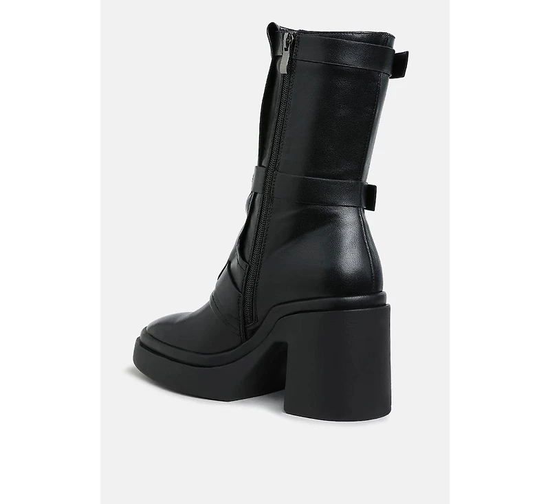 Syrah Chunky Biker Boots
