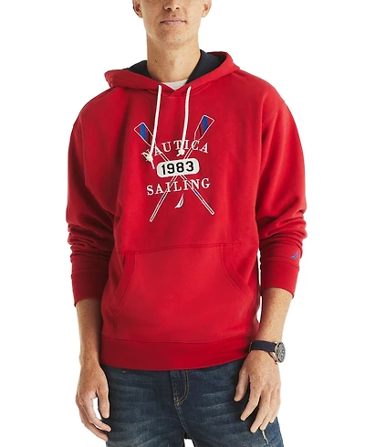Nautica Men's Pullover Logo Graphic Hoodie