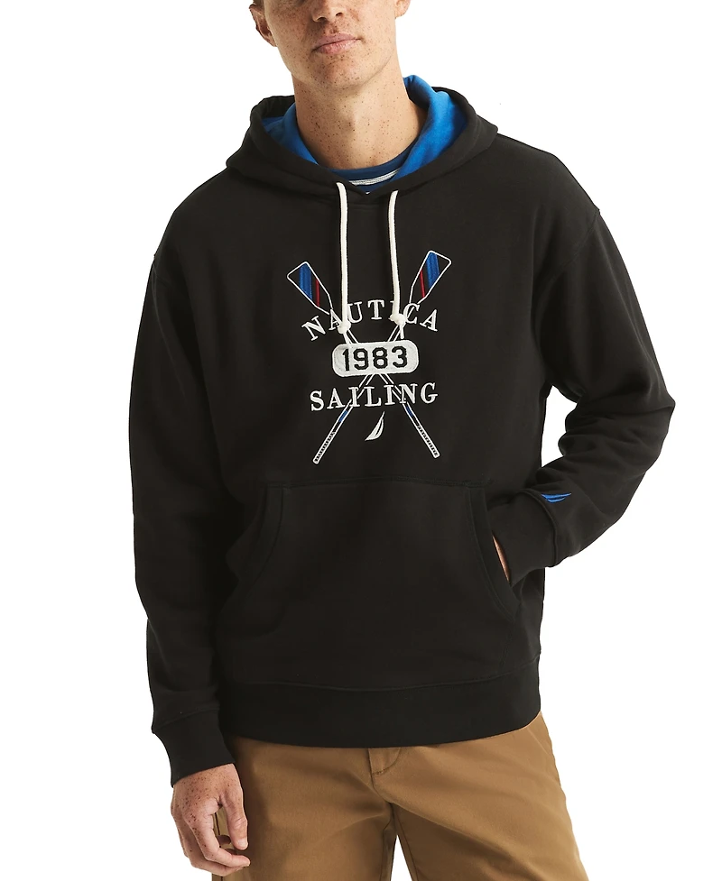 Nautica Men's Pullover Logo Graphic Hoodie