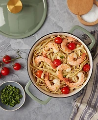 Smith and Clark Sage Green 3-Quart Enameled Cast Iron Dutch Oven