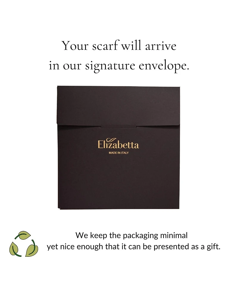 Elizabetta Men's Sorrento - Wool Backed Silk Scarf for Men