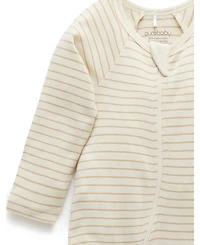 Purebaby Baby Boy and Baby Girl 2 Pack Zip Coverall