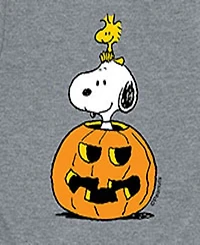 Peanuts Big Boys Snoopy Pumpkin Graphic Tee