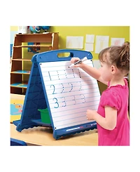 Copernicus Tabletop Easel with Dry Erase Boards, Pocket Chart, and Storage Tubs