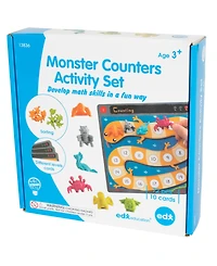edxeducation Monster Counters Activity Set, Set of 36, 10 Double-Sided Activity Boards