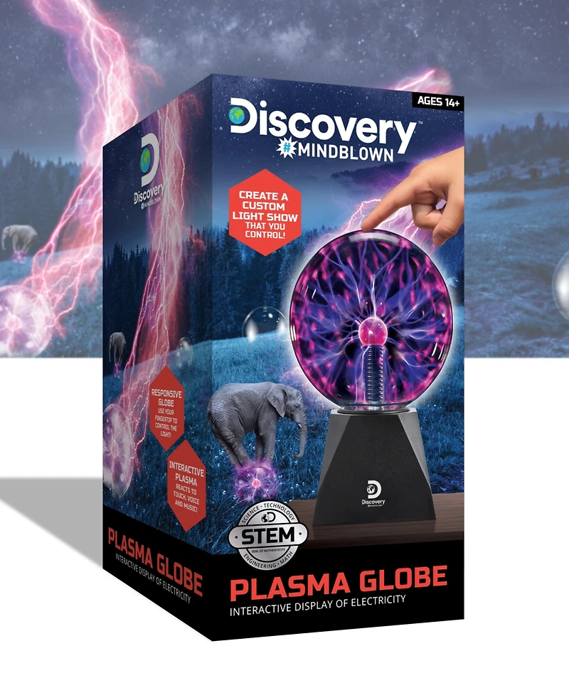 Discovery #Mindblown Plasma Globe, Interactive Display of Electricity