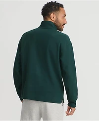 Lands' End Men's Textured Fleece Half Zip