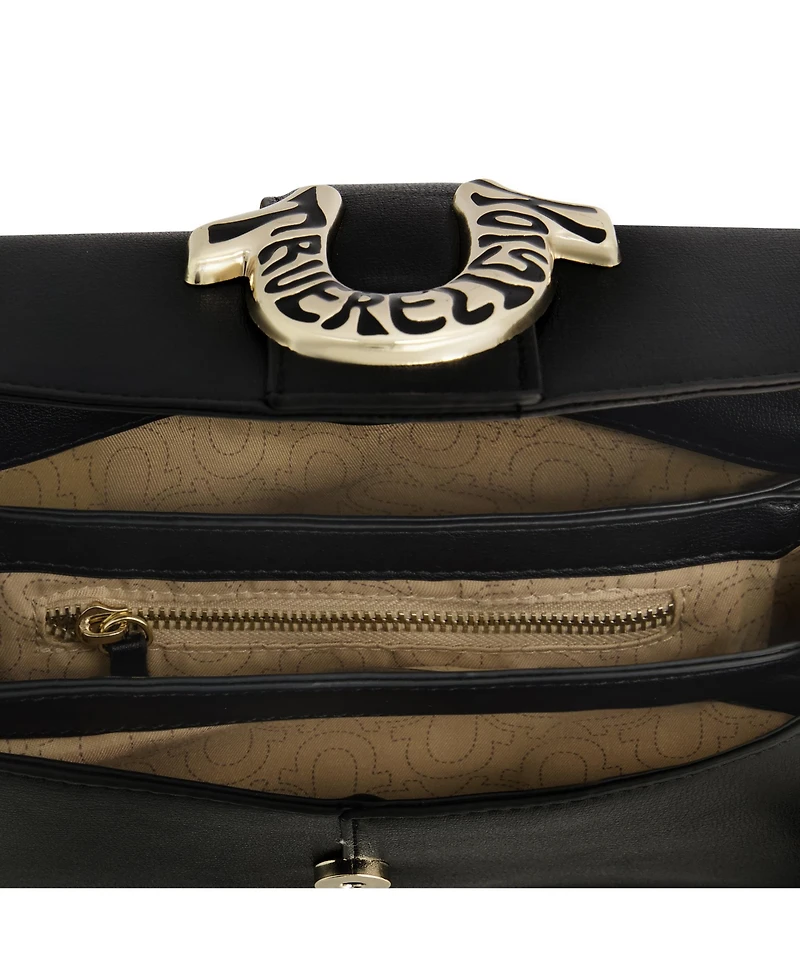 True Religion Women's Crossbody Bag with Branded Logo Detail