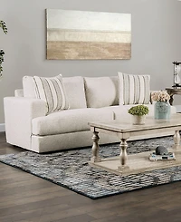 Furniture of America 86" Kristi Chenille Square Arm Sofa