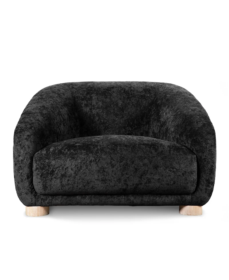 Furniture of America 42" Waxley Chemille Sloped Arm Chair