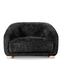 Furniture of America 42" Waxley Chemille Sloped Arm Chair