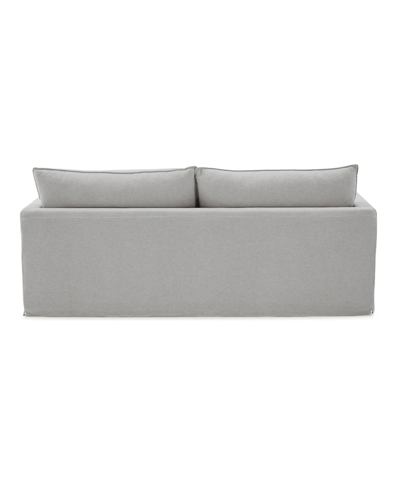 Furniture of America 84" Linen Maddy Narrow Track Arm Sofa