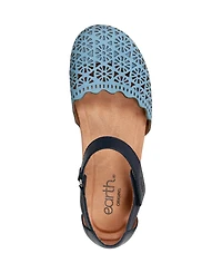 Earth Women's Bronnie Perforated Two-Piece Flat Sandals