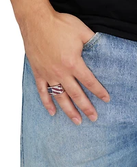 Grown With Love Lab Multi-Gemstone (2 ct. t.w.) Flag Ring Sterling Silver