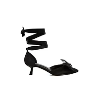 Cadell Bow Detail Satin Sandals Women