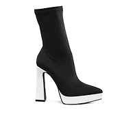 Rabha Contrasting Platform Detail Sock Boots