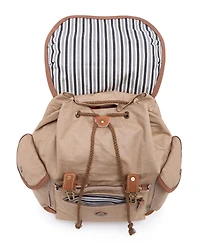 Tsd Brand Dolphin Canvas Backpack