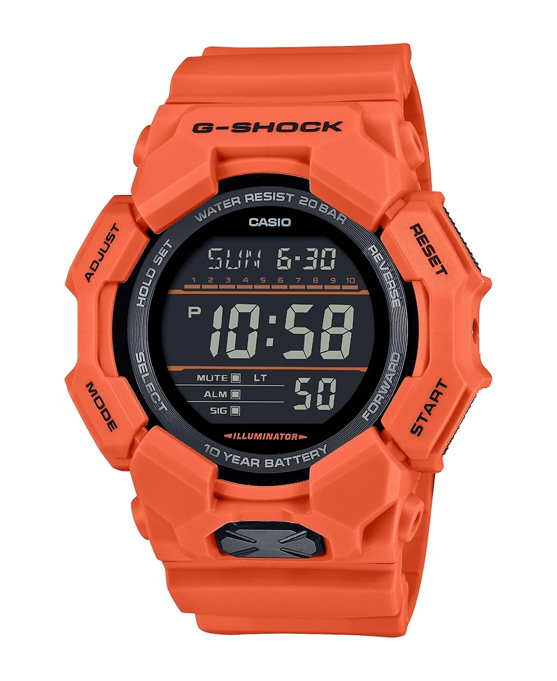 G-Shock Men's Orange Resin Watch, 54.9mm, GD010-4
