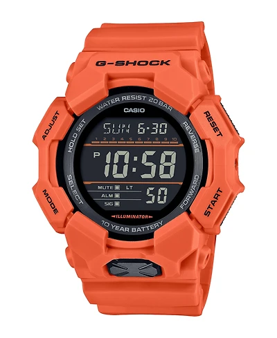 G-Shock Men's Orange Resin Watch, 54.9mm, GD010-4