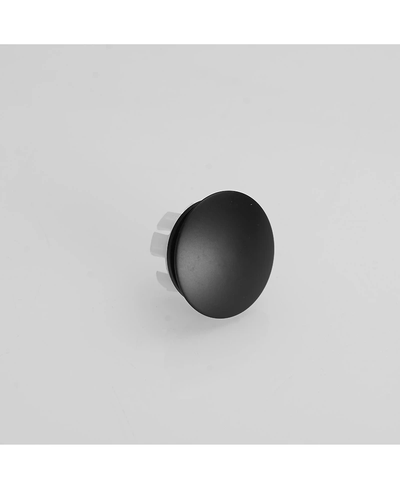 Greenspring Bathroom Sink Overflow Cover Matte Black Brass Basin Vanity Ceramic Vessel Kitchen Trim Replacement Round Caps Dual Layer Insert