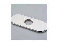 Greenspring 6 Inch Bathroom Vessel Vanity Sink Faucet 4" Hole Cover Deck Plate Escutcheon Chrome