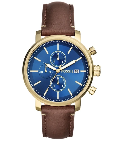 Fossil Men's Rhett Multifunction Gold-Tone Stainless Steel Watch, 42mm