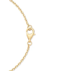 Amethyst (1-1/2 ct. t.w.) & White Topaz (5/8 Oval Glitter Texture 18" Pendant Necklace 14k Gold-Plated Sterling Silver (Also Sky Blue