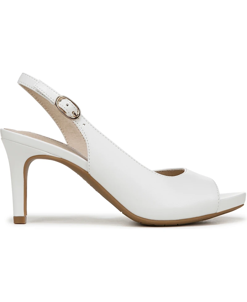 LifeStride Women's Teller 2 Slingback Peep Toe Pumps