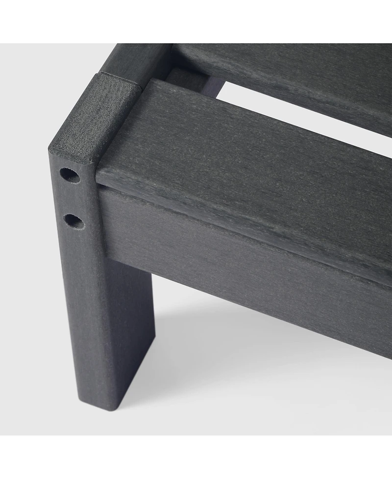 WestinTrends Outdoor Patio 3-Piece Hdpe Deep Seating Sectional Sofa