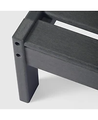 WestinTrends Outdoor Patio 3-Piece Hdpe Deep Seating Sectional Sofa