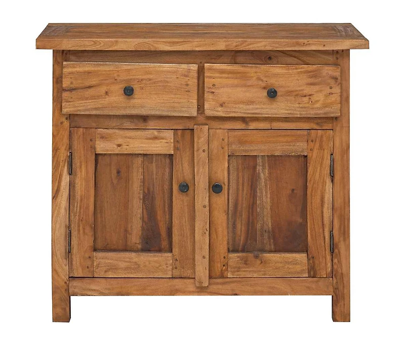 Sideboard Solid Mahogany Wood 29.5"x11.8"x25.6"