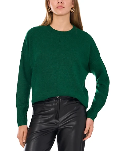 Vince Camuto Women's Cozy Crewneck Long-Sleeve Extend-Shoulder Sweater