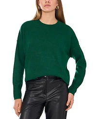 Vince Camuto Women's Cozy Crewneck Long-Sleeve Extend-Shoulder Sweater