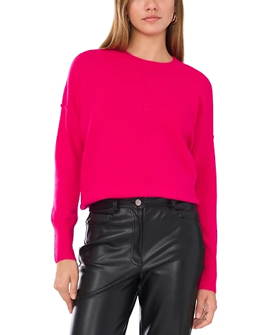 Vince Camuto Women's Cozy Crewneck Long-Sleeve Extend-Shoulder Sweater