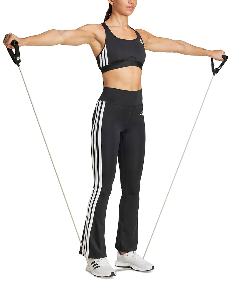 Optime Essentials 3 Stripes Flared Leggings