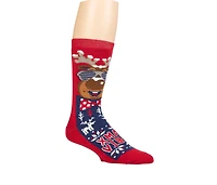 Heat Holders Men's Ultra Lite Eddie Festive Santa Crew Sock