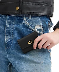Coach Essential Leather Card Holder Wallet