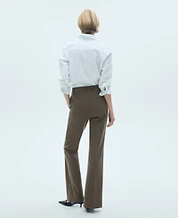 Mango Women's Pocket Flared Pants