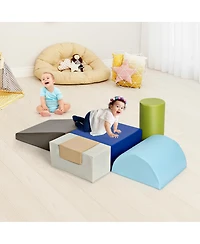 Gouun 6 Piece Climb Crawl Play Set Indoor Baby Toddler