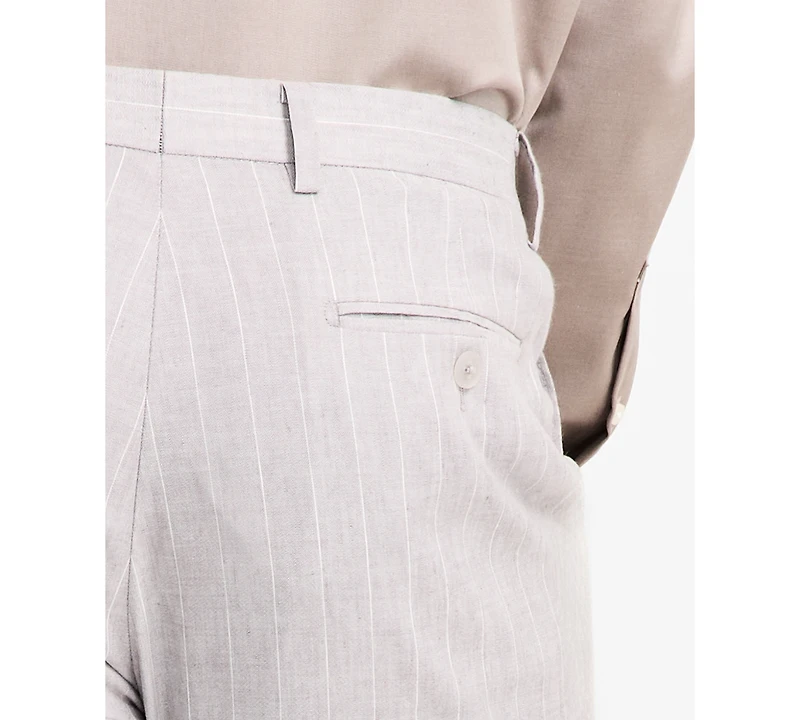 Calvin Klein Men's Slim Fit Linen Suit Pant