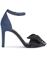 Karl Lagerfeld Paris Women's Kenz Bow Ankle Strap Dress Sandals