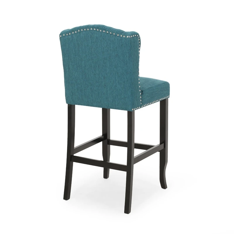 31" Tufted Wingback Bar Stools,Set of 2,for Kitchen Island or Bar-The Pop Home